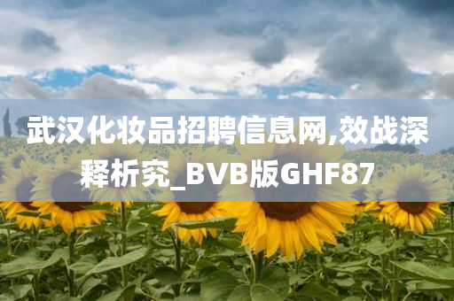 武汉化妆品招聘信息网,效战深释析究_BVB版GHF87