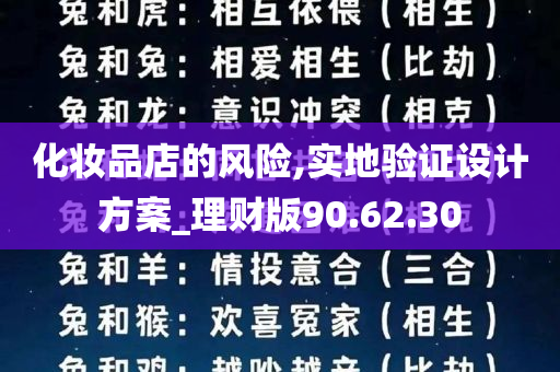 化妆品店的风险,实地验证设计方案_理财版90.62.30