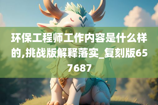 环保工程师工作内容是什么样的,挑战版解释落实_复刻版657687