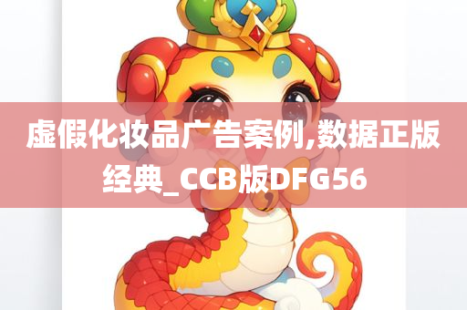 虚假化妆品广告案例,数据正版经典_CCB版DFG56