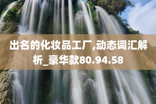 出名的化妆品工厂,动态词汇解析_豪华款80.94.58