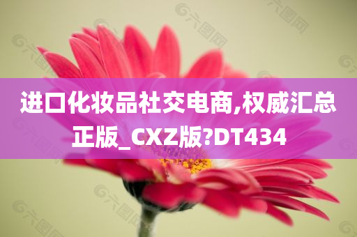 进口化妆品社交电商,权威汇总正版_CXZ版?DT434