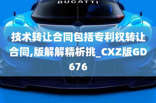 技术转让合同包括专利权转让合同,版解解精析挑_CXZ版GD676