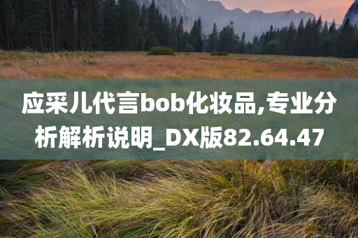 应采儿代言bob化妆品,专业分析解析说明_DX版82.64.47