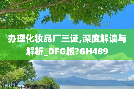 办理化妆品厂三证,深度解读与解析_DFG版?GH489